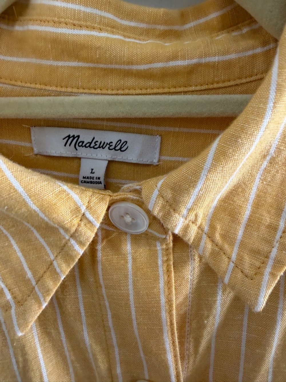 Madewell Linen Cropped Shirt - Picture 4 of 6